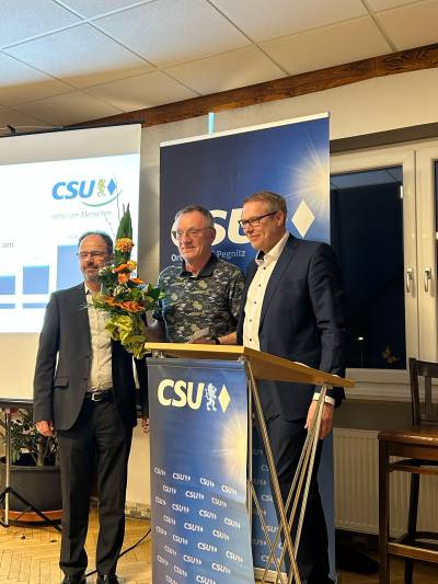 Markus Beck, Gerhard Lehner, Stefan Krieg
Verabschiedung von Gerhard Lehner nach 19 Jahre Schatzmeister